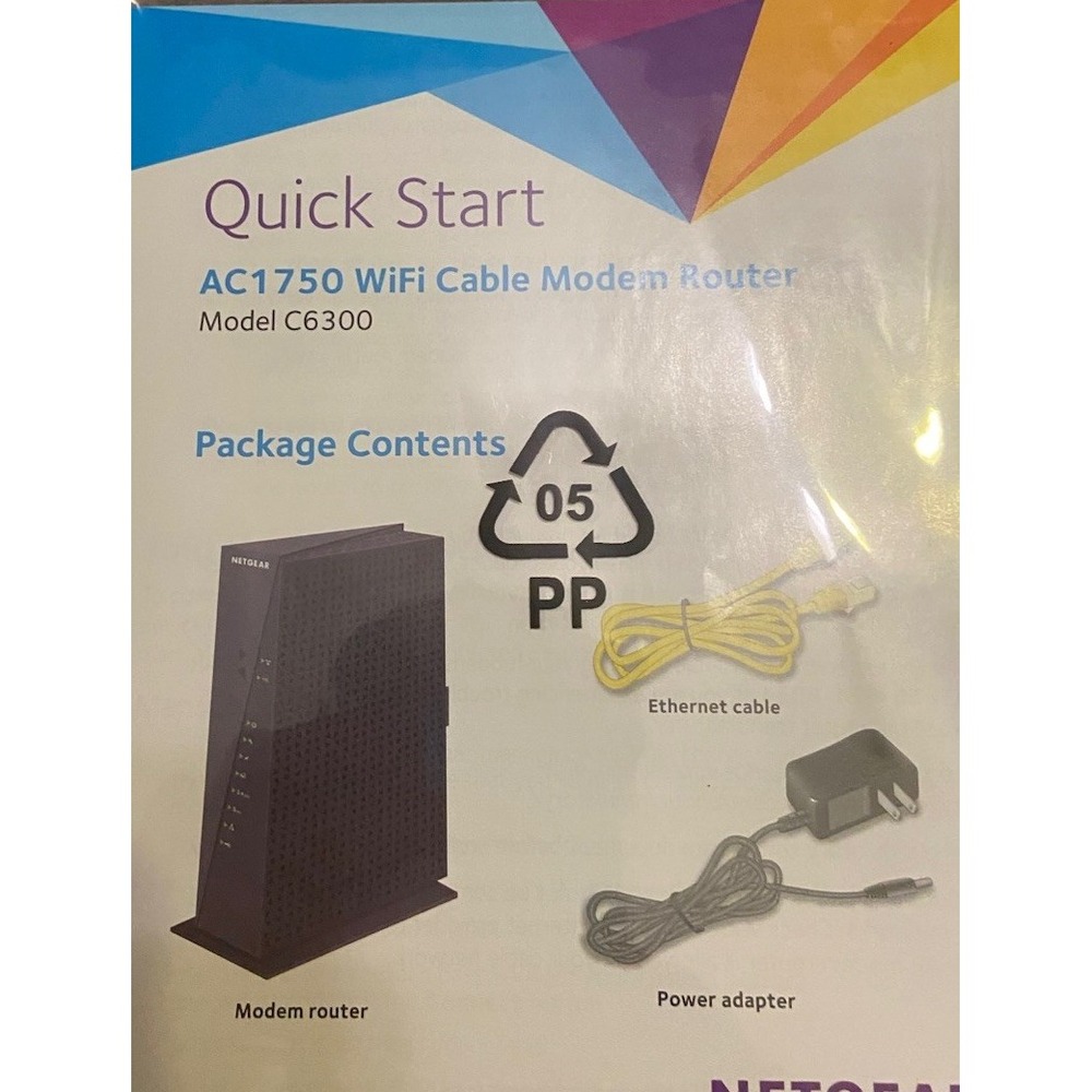 Netgear AC1750 WiFi Cable Modem Router‎ (C6300) - Picture 3 of 9